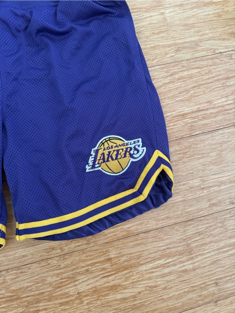 NBA Heritage fit Los Angeles Lakers purple basketball shorts